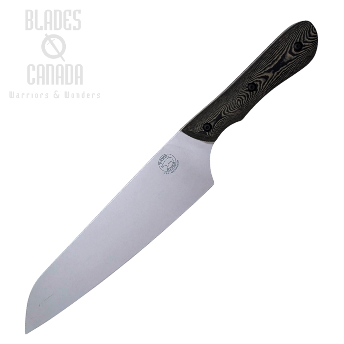 (image for) White River Smith & Song Chef Knife, CPM MagnaCut 7.5", Richlite Maple/Black, WRSS-CHF-RMB
